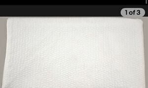 Hudson Park Collection Signature Matelasse FULL / QUEEN Coverlet White